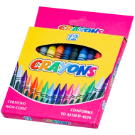 Creioane cerate 12 culori pentru copii non toxic Adison